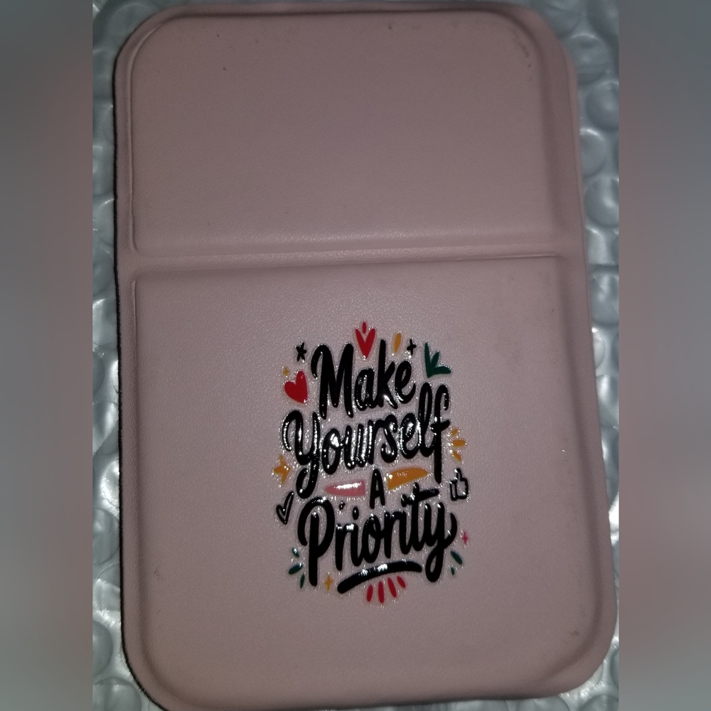 Customized "Make Yourself A Priority" Compact Folderable Mirror - Picture 3 of 5